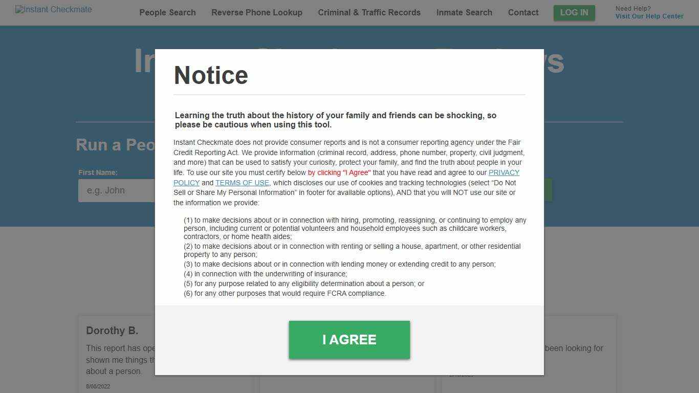 Instant Checkmate Customer Reviews Instant Checkmate